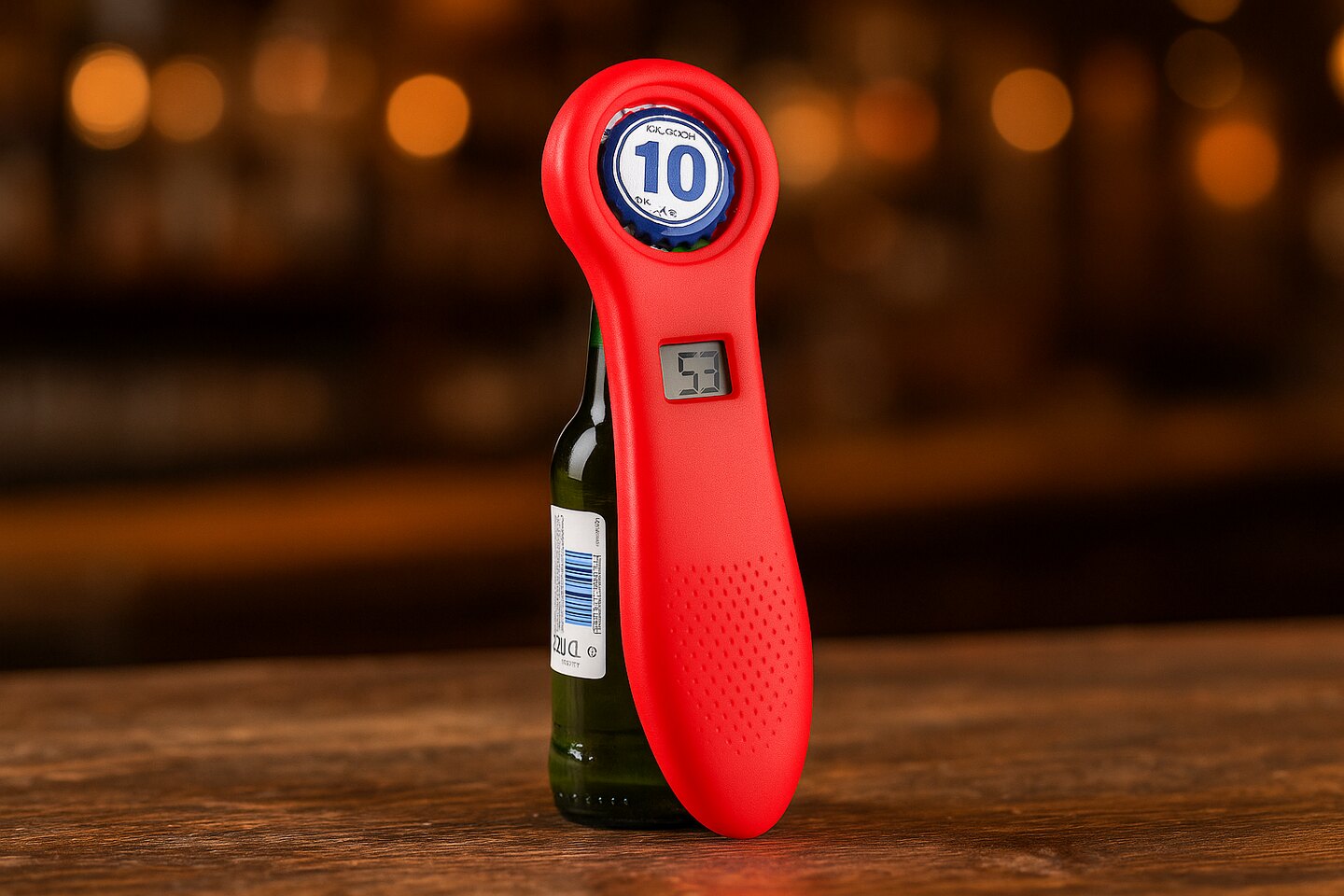 Flesopener met een ingebouwde teller